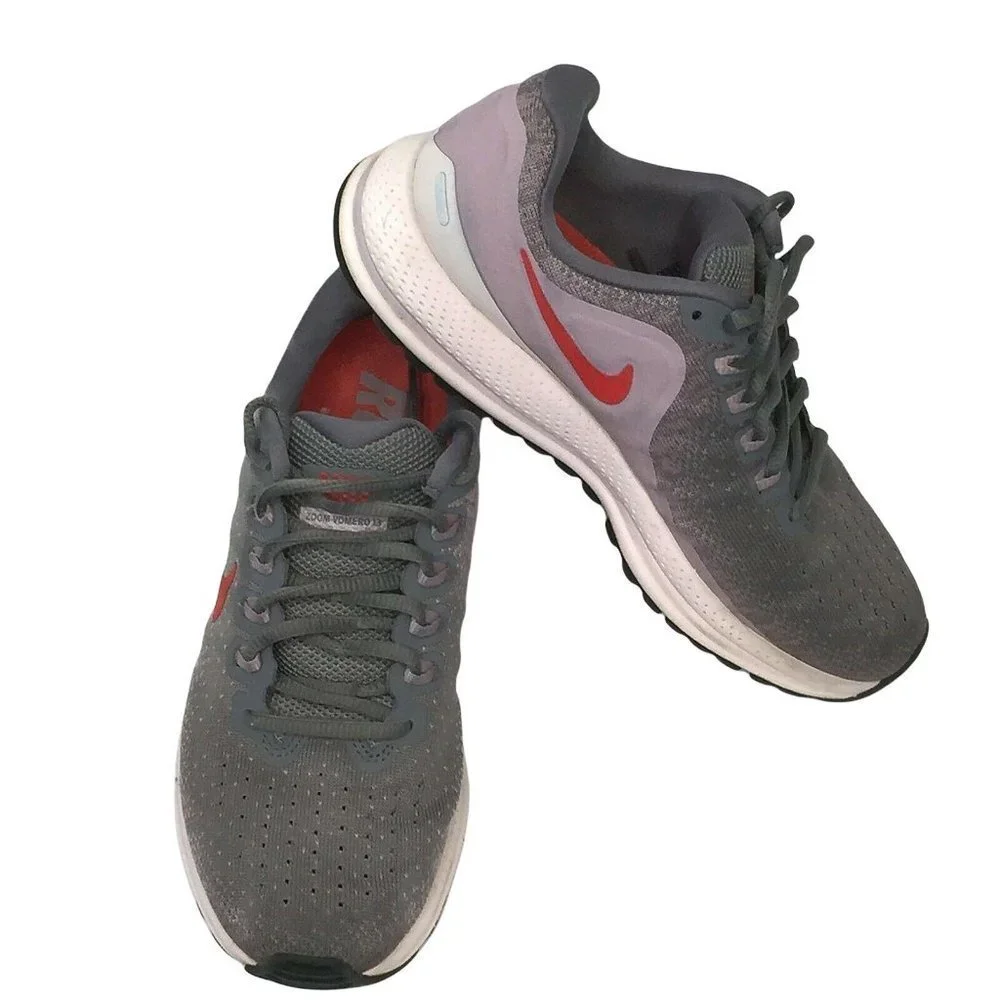 Nike Air Zoom Vomero 13 Womens Running Shoes Size 6.5 Gray Trainers 922909 004 - Picture 2 of 9